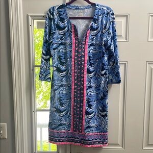 Lilly Pulitzer Nadine Chilly Lilly Dress Large